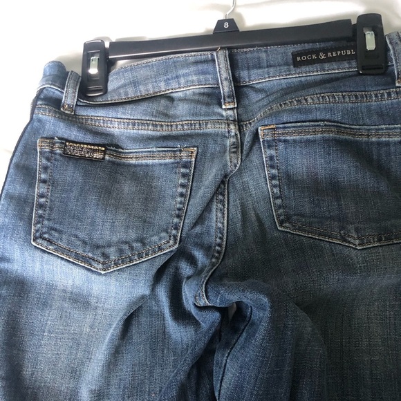 Rock and Republic size 4 Berlin with Tuxedo Stripe - Picture 4 of 7